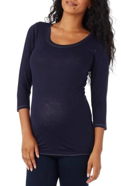 Rosie Pope 'tribeca' Maternity Tee In Navy