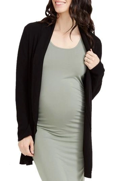 Rosie Pope Taylor Maternity Cardigan In Black