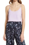 Nordstrom Everyday Satin Camisole In Purple Bloom