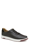 Johnston & Murphy Daxton U-throat Leather Sneaker In Black Full Grain