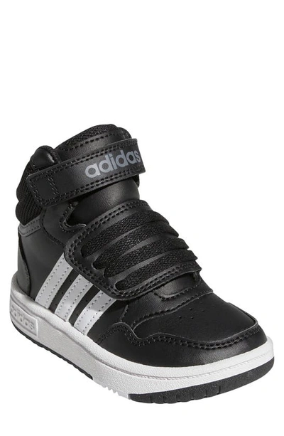 Adidas Originals Kids' Hoops Mid 3.0 Sneaker In Black/white