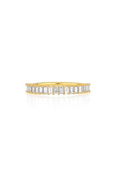 Ef Collection Women's 14k Yellow Gold & Diamond Baguette Ring