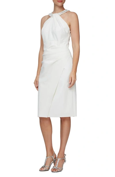 Alex Evenings Embellished Dress In Ivory