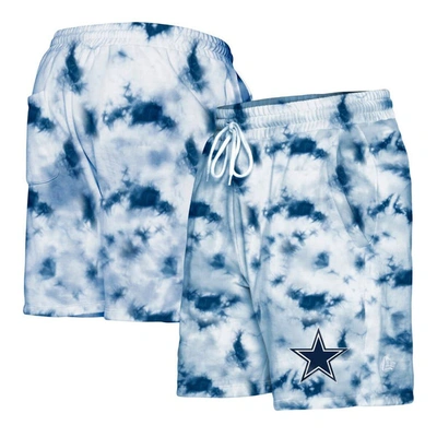 New Era Navy Dallas Cowboys Tie-dye Shorts