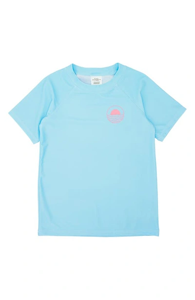 Feather 4 Arrow Kids' Icon Short Sleeve Rashguard In Cbl