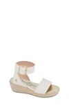 Jessica Simpson Kids' Asha Espadrille Wedge Sandal In White
