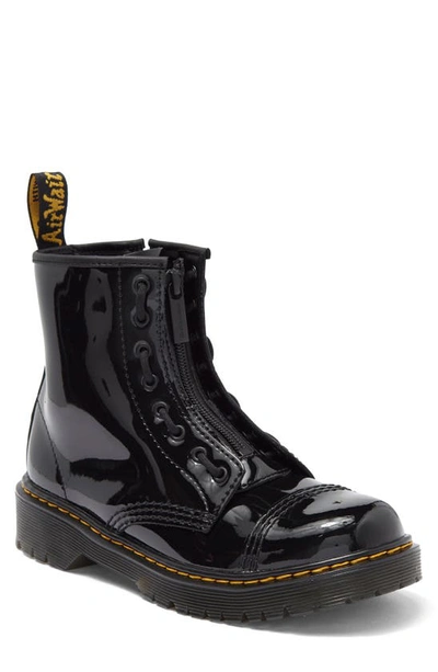 Dr. Martens Kids' Junior's Sinclair Bex Patent Leather Boots In Black