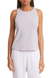 Eileen Fisher Slim Fit Scoop Neck Tank In Misty Lilac