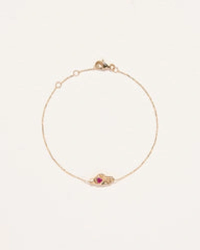 Demi Fine Heart In Hand Bracelet In Gold