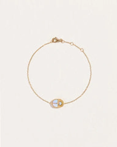 Demi Fine Inlay Scarab Bracelet In Gold