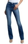 L Agence Ruth High Waist Raw Hem Straight Leg Jeans In Mesa