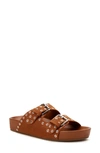 Katy Perry Women's The Buckle Footbed Sandals Women's Shoes In Brown
