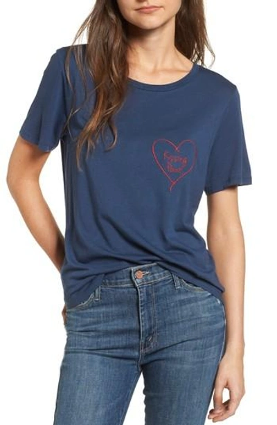 South Parade Kissing Point Tee In Navy