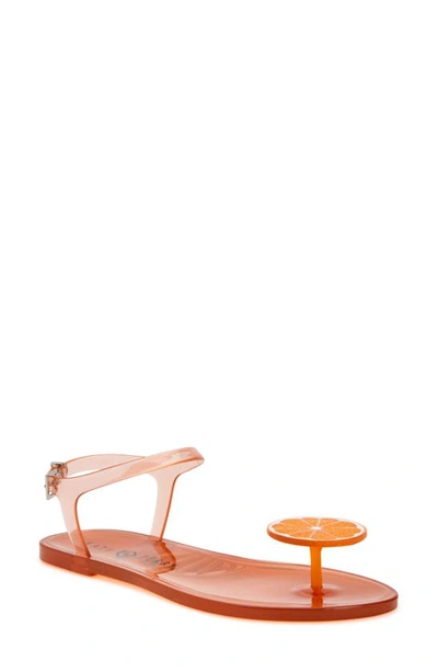 Katy Perry Women's Iconic Geli Toe Post Flat Sandals In Orange