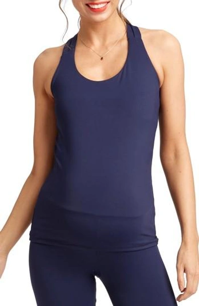 Rosie Pope Dara Strappy Maternity Tank In Navy