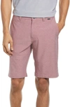 Travismathew Sand Harbor Shorts In Heather Garnet Rose