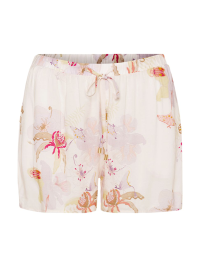 Hanro Printed Drawstring Sleep Shorts In Bustling Garden