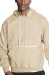 Nike Dri-fit Standard Issue Pullover Hoodie In Sesame/ Heather/ Pale Ivory