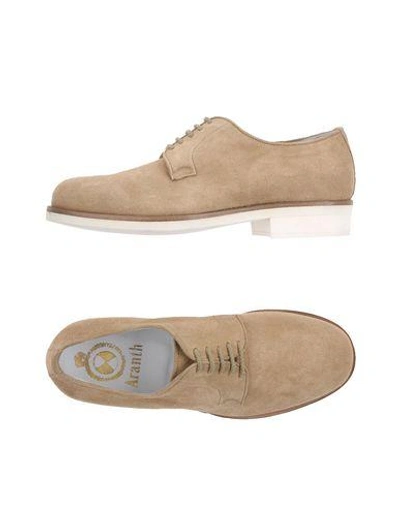 Aranth Laced Shoes In Beige