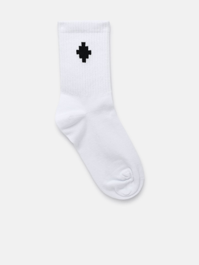 Marcelo Burlon County Of Milan Logo Embroidered Socks In White
