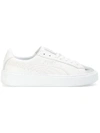 Puma Silver Front Lace-up Sneakers - White