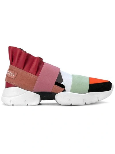 Emilio Pucci Ruffled Slip-on Sneakers - Multicolour