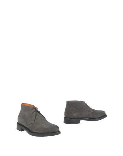 Santoni Ankle Boots In Grey