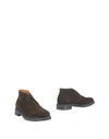 Santoni Ankle Boots In Brown