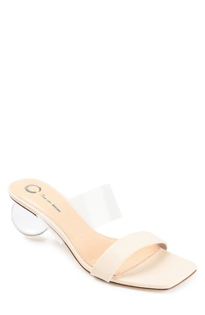 Journee Collection July Square-toe Pump In Off White