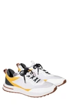 Loro Piana Week-end Walk Sneakers In White Orange