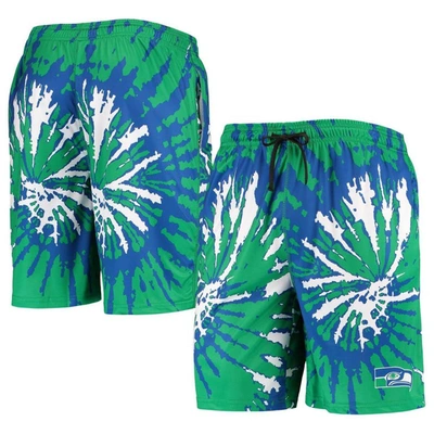 Foco College Neon Green Seattle Seahawks Retro Static Mesh Lounge Shorts