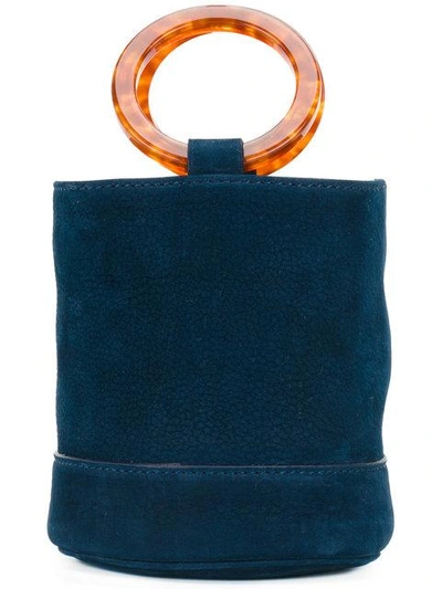 Simon Miller Bonsai 15cm Nubuck Bucket Bag In Blue