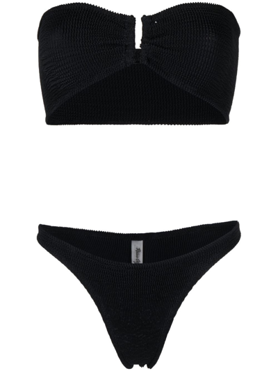 Reina Olga Ausilia Scunch Bikini Set In Black