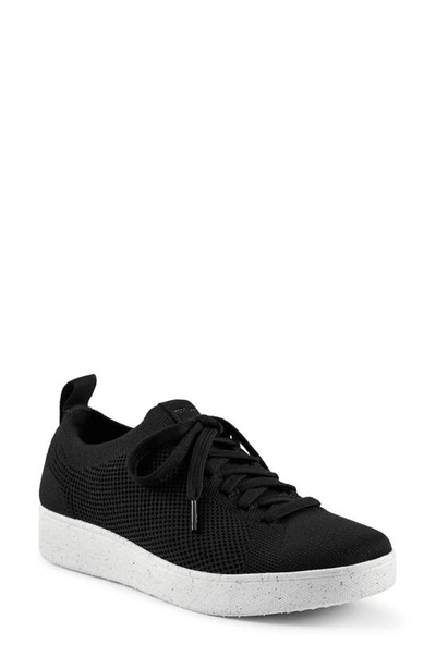 Fitflop Rally Knit Sneaker In Black