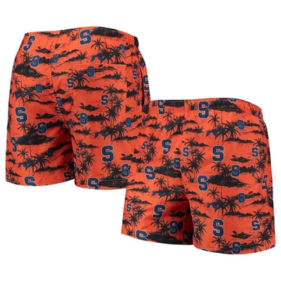 Foco Orange Syracuse Orange Island Palm Swim Trunks