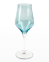 Vietri Contessa Teal Water Glass