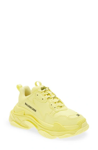 Balenciaga Triple S Sneakers In Light Yellow