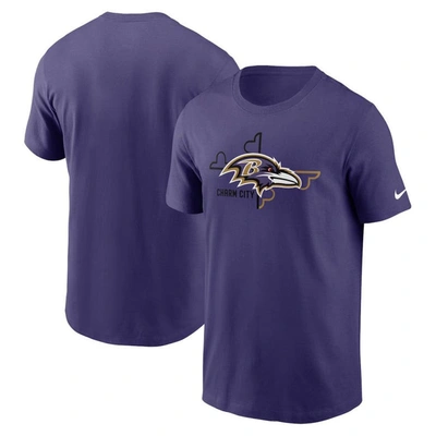 Nike Men's Local Phrase Essential (nfl Baltimore Ravens) T-shirt In Purple
