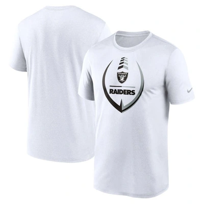 Nike Men's Dri-fit Icon Legend (nfl Las Vegas Raiders) T-shirt In White