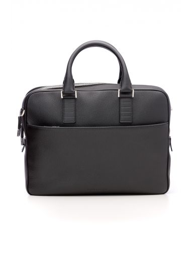 Dior Textured Leather Briefcase In Black | ModeSens