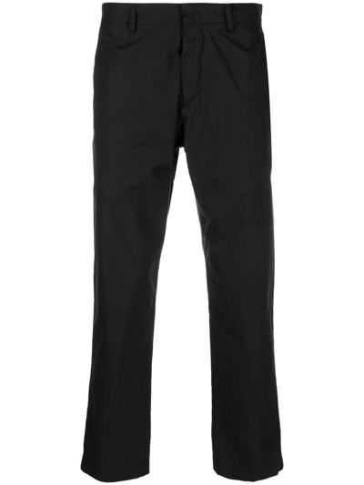 Costumein Slim-cut Chino Trousers In Black
