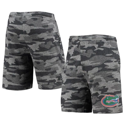 Concepts Sport Men's Charcoal And Gray Florida Gators Camo Backup Terry Jam Lounge Shorts In Charcoal,gray