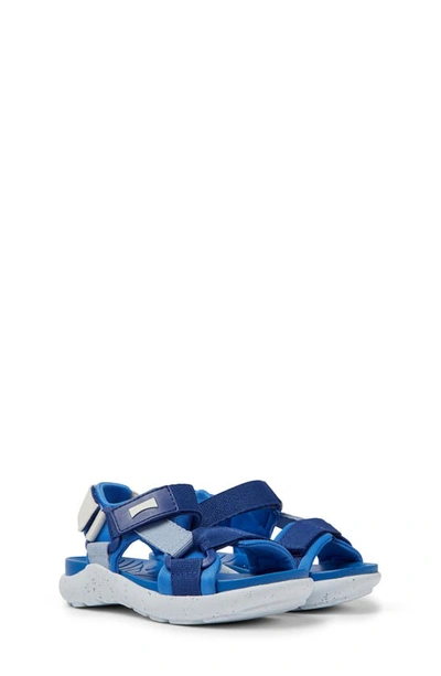 Camper Kids' Wous Slingback Sandal In Blue Multi