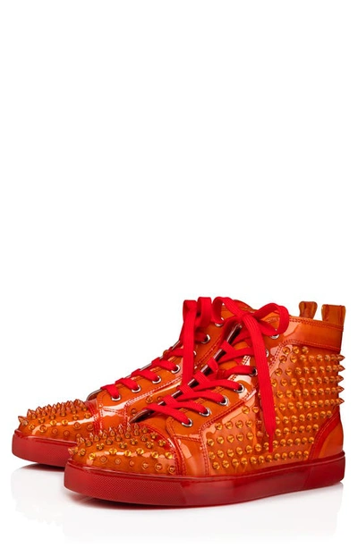 Christian Louboutin Louix Ray Spike Pvc High Top Sneaker In