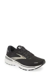 Brooks Women's Adrenaline Gts 22 Wide Width Running Sneakers From Finish Line In Black/silver/anthracite