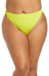 Good American Always Fits Good Waist Bikini Bottoms In Electric Yellow001