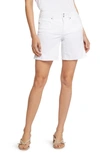 Nydj Roxanne High Waist Shorts In Optic White