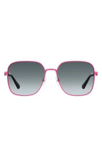 Chiara Ferragni 57mm Square Metal Sunglasses In Pink