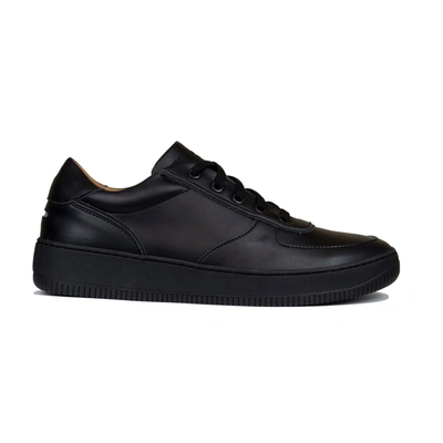 Unseen Footwear Black Clement Low Top Leather Sneakers In Black/black