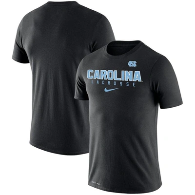 Nike Black North Carolina Tar Heels Lacrosse Legend 2.0 Performance T-shirt